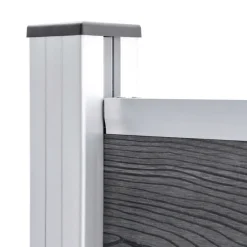 MAISON EXCLUSIVE - Ensemble de panneau de clôture wpc 526x146 cm gris