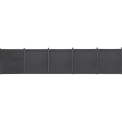 MAISON EXCLUSIVE - Ensemble de panneaux de clôture gris 872x186 cm wpc