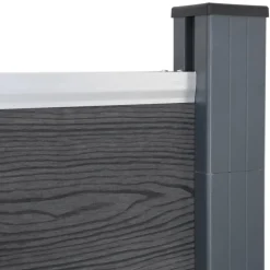 MAISON EXCLUSIVE - Ensemble de panneaux de clôture gris 872x186 cm wpc