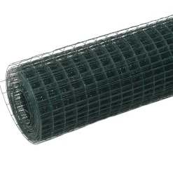 MAISON EXCLUSIVE - Grillage acier avec revêtement en pvc 10x1,5 m vert