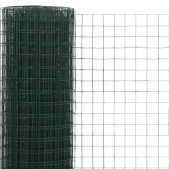 MAISON EXCLUSIVE - Grillage acier avec revêtement en pvc 10x1,5 m vert
