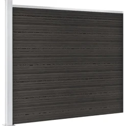 MAISON EXCLUSIVE - Panneau de clôture wpc 175x146 cm gris