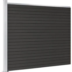 MAISON EXCLUSIVE - Panneau de clôture wpc 175x146 cm gris