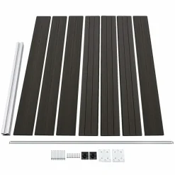 MAISON EXCLUSIVE - Panneau de clôture wpc 175x146 cm gris
