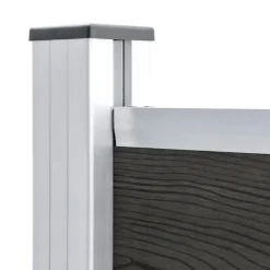 MAISON EXCLUSIVE - Panneau de clôture wpc 175x146 cm gris