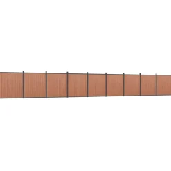 MAISON EXCLUSIVE - Panneau de clôture marron 1564x186 cm wpc
