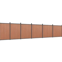 MAISON EXCLUSIVE - Panneau de clôture marron 1045x186 cm wpc