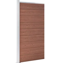 MAISON EXCLUSIVE - Panneau de clôture wpc 95x186 cm marron