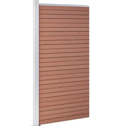 MAISON EXCLUSIVE - Panneau de clôture wpc 95x186 cm marron