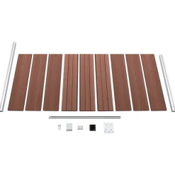MAISON EXCLUSIVE - Panneau de clôture wpc 95x186 cm marron