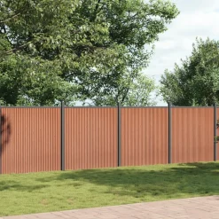 MAISON EXCLUSIVE - Panneau de clôture marron 1391x186 cm wpc