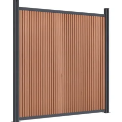 MAISON EXCLUSIVE - Panneau de clôture marron 1391x186 cm wpc