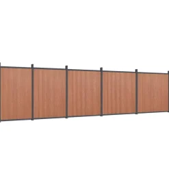 MAISON EXCLUSIVE - Panneau de clôture marron 872x186 cm wpc