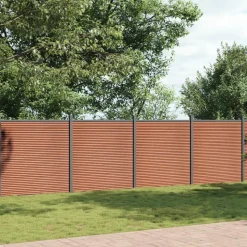 MAISON EXCLUSIVE - Panneau de clôture marron 1737x186 cm wpc