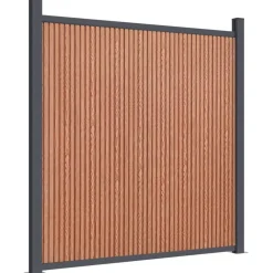 MAISON EXCLUSIVE - Panneau de clôture marron 1737x186 cm wpc