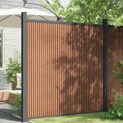MAISON EXCLUSIVE - Panneau de clôture marron 173x186 cm wpc