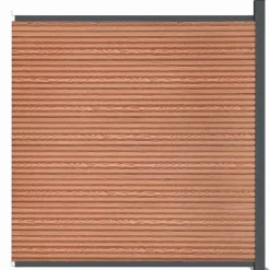 MAISON EXCLUSIVE - Panneau de clôture marron 173x186 cm wpc