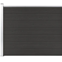 MAISON EXCLUSIVE - Panneau de clôture wpc 175x146 cm noir