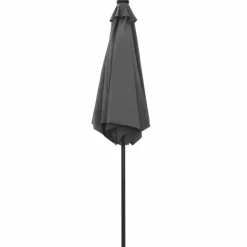 MAISON EXCLUSIVE - Parasol de jardin et lumières led mât en aluminium anthracite