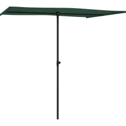 MAISON EXCLUSIVE - Parasol de jardin avec mât en aluminium 2x1,5 m vert