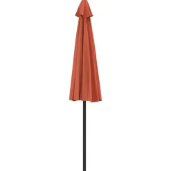 MAISON EXCLUSIVE - Parasol de balcon et mât en aluminium terre cuite 270x144x222cm