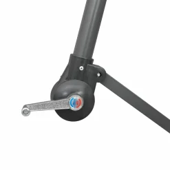MAISON EXCLUSIVE - Parasol suspendu avec poteau noir 3 m