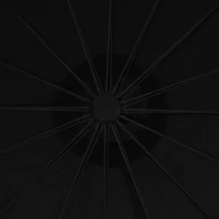MAISON EXCLUSIVE - Parasol suspendu avec poteau noir 3 m