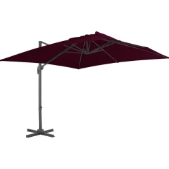 MAISON EXCLUSIVE - Parasol de jardin en porte-à-faux avec mât en aluminium