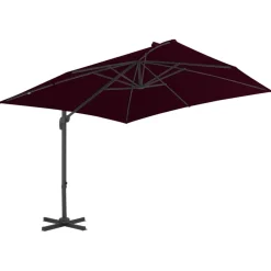MAISON EXCLUSIVE - Parasol de jardin en porte-à-faux avec mât en aluminium