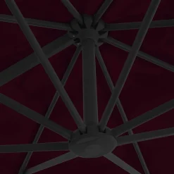 MAISON EXCLUSIVE - Parasol de jardin en porte-à-faux avec mât en aluminium