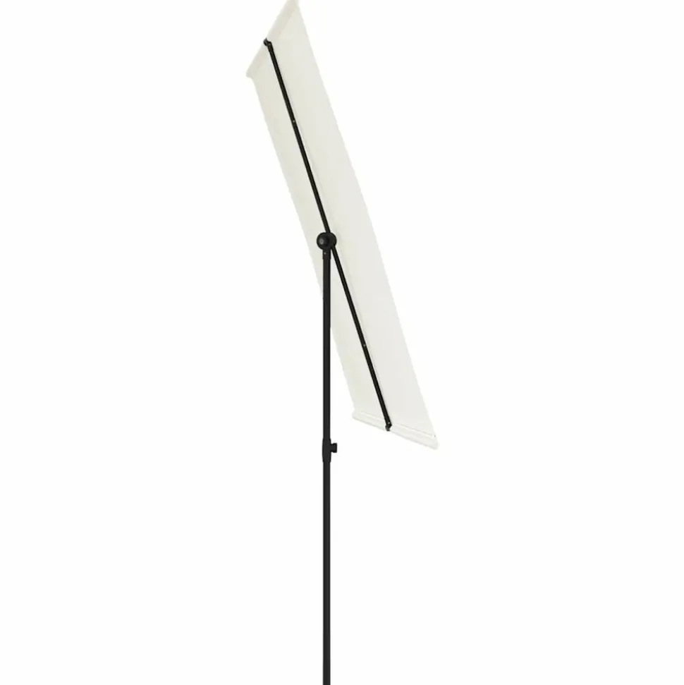 MAISON EXCLUSIVE - Parasol de jardin avec mât en aluminium 2x1,5 m blanc sable