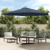 MAISON EXCLUSIVE - Parasol de jardin en porte-à-faux 3,5 m bleu