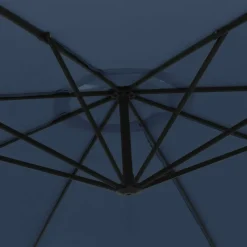 MAISON EXCLUSIVE - Parasol de jardin en porte-à-faux 3,5 m bleu