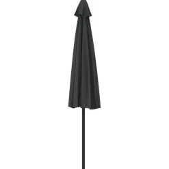 MAISON EXCLUSIVE - Parasol de balcon et mât en aluminium anthracite 300x155cm demi