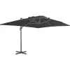 MAISON EXCLUSIVE - Parasol de jardin en porte-à-faux et poteau en aluminium