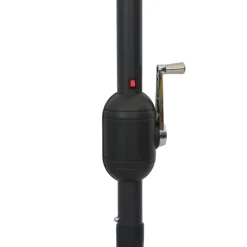 MAISON EXCLUSIVE - Parasol de jardin et lumières led mât en aluminium anthracite