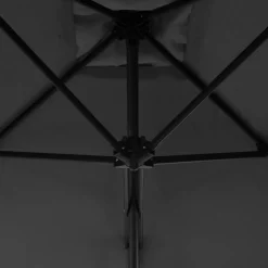 MAISON EXCLUSIVE - Parasol d'extérieur avec poteau en acier 300 cm anthracite