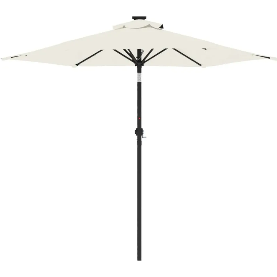 MAISON EXCLUSIVE - Parasol de jardin avec mât en acier blanc 225x225x212 cm