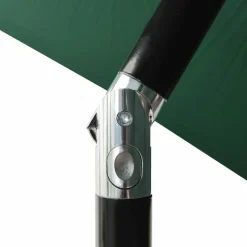 MAISON EXCLUSIVE - Parasol de jardin à 3 niveaux avec mât en aluminium vert 2 m