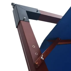 MAISON EXCLUSIVE - Parasol suspendu avec mât en bois 400x300 cm bleu