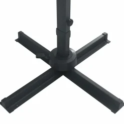 MAISON EXCLUSIVE - Parasol déporté avec lumières led aluminium 400x300 cm noir