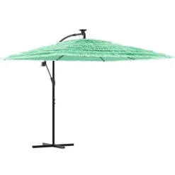 MAISON EXCLUSIVE - Parasol de jardin avec mât en acier vert 269x269x235 cm