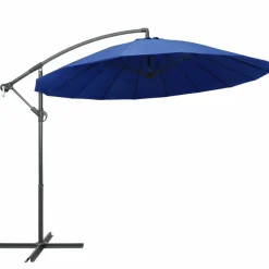 MAISON EXCLUSIVE - Parasol suspendu avec poteau bleu 3 m