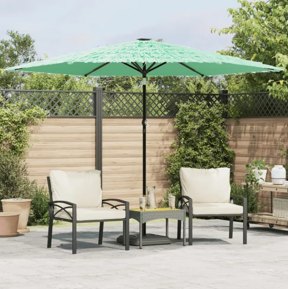 MAISON EXCLUSIVE - Parasol de jardin avec mât en acier vert 288x288x225 cm