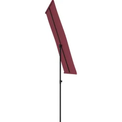 MAISON EXCLUSIVE - Parasol de jardin et mât en aluminium 180x110 cm rouge bordeaux
