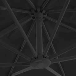 MAISON EXCLUSIVE - Parasol de jardin en porte-à-faux et poteau en aluminium