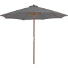 MAISON EXCLUSIVE - Parasol d'extérieur avec mât en bois 300 cm anthracite