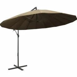 MAISON EXCLUSIVE - Parasol suspendu avec poteau taupe 3 m