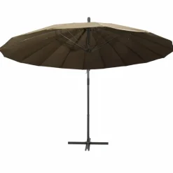 MAISON EXCLUSIVE - Parasol suspendu avec poteau taupe 3 m