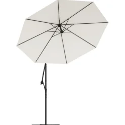 MAISON EXCLUSIVE - Parasol avec éclairage led 300cm poteau en métal sable